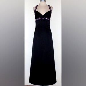 Morgan and Co. Long Crisscross Back Dress Size S (5/6)